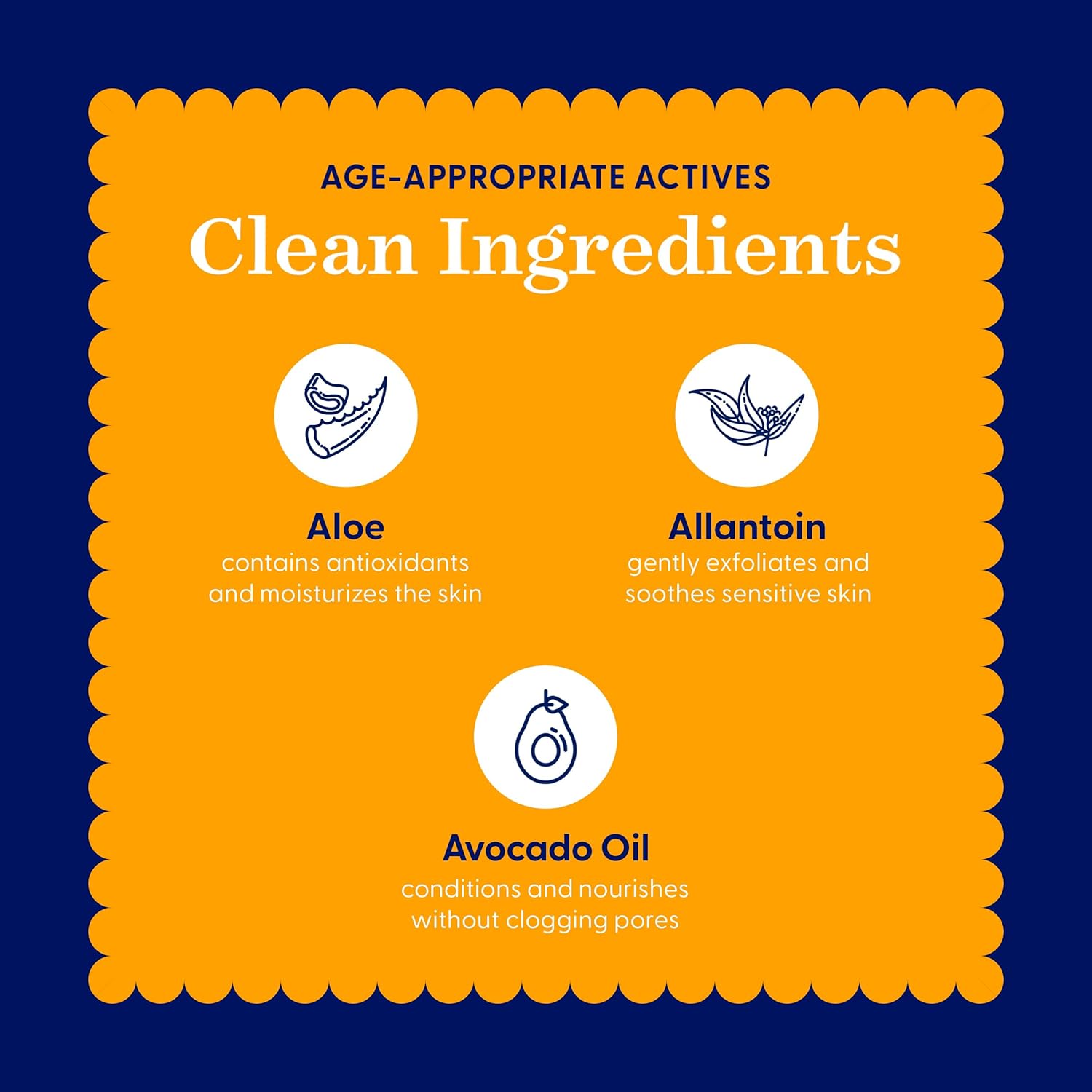 Bright+Clean Gel Facial Cleanser for Sensitive Teen Skin - Gentle pH Balanced Face Wash with Aloe Allantoin Coconut Oil, Clean 6.7oz