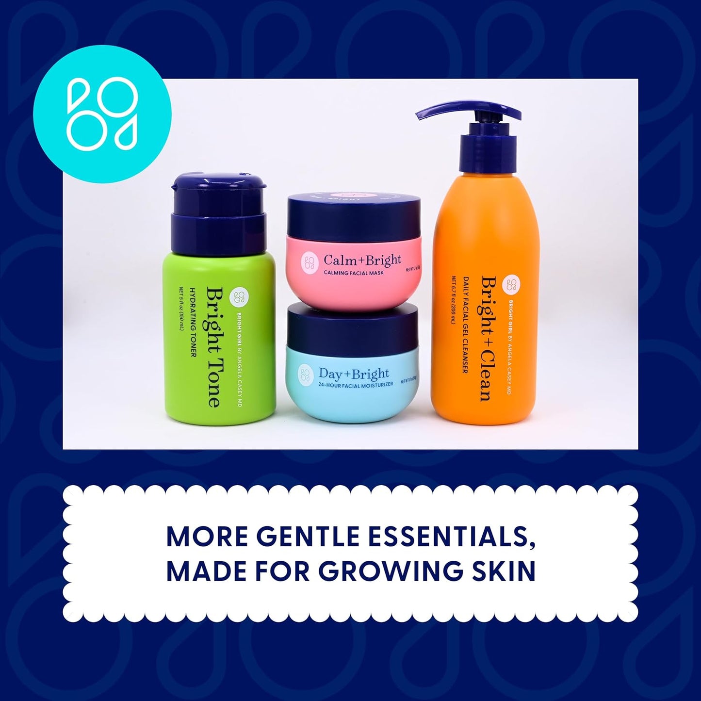 Day+Bright Facial Moisturizer for Teen & Tween Girls, 50mL | Non-Greasy Daily Hydration | pH-Balanced Formula with Chamomile, Turmeric, Ashwagandha, Squalane.