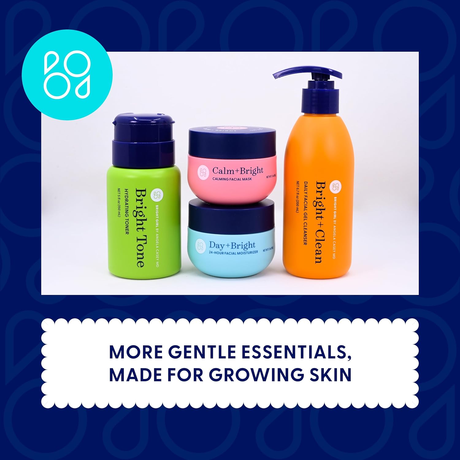 Day+Bright Facial Moisturizer for Teen & Tween Girls, 50mL | Non-Greasy Daily Hydration | pH-Balanced Formula with Chamomile, Turmeric, Ashwagandha, Squalane.
