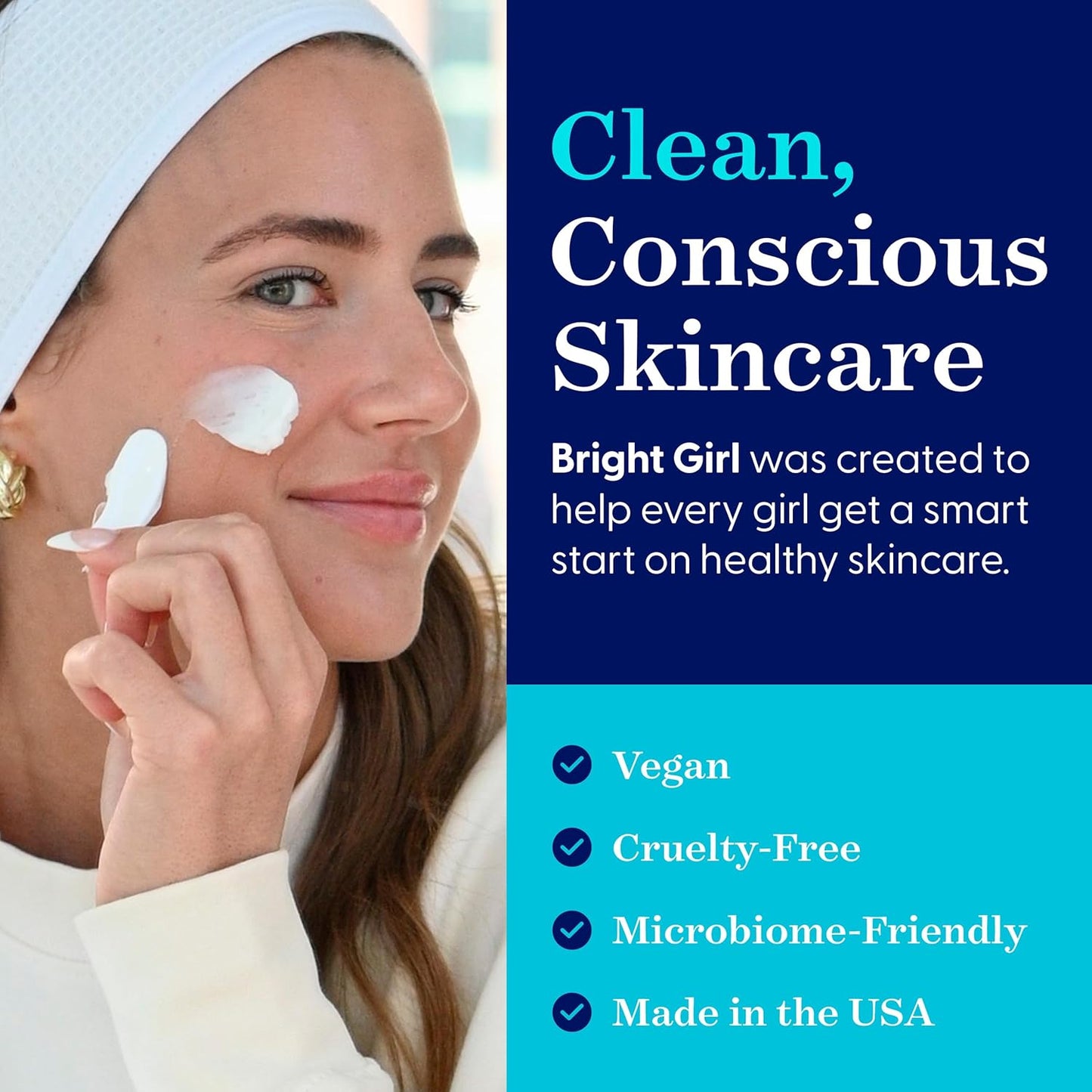 Day+Bright Facial Moisturizer for Teen & Tween Girls, 50mL | Non-Greasy Daily Hydration | pH-Balanced Formula with Chamomile, Turmeric, Ashwagandha, Squalane.